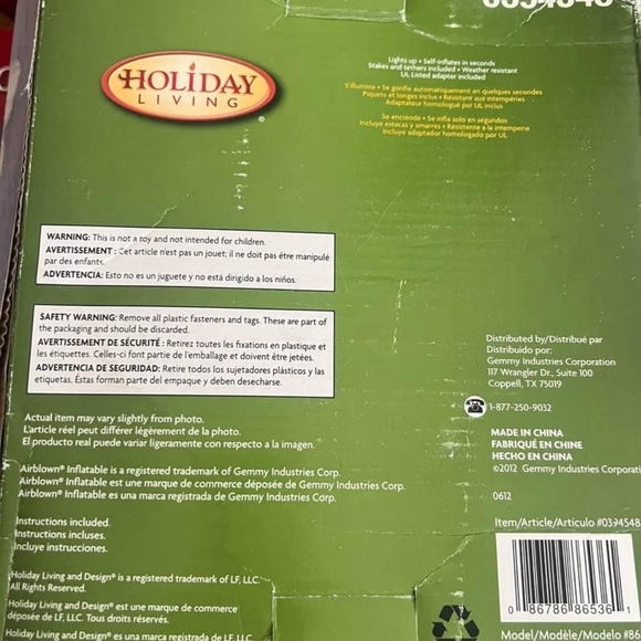 White and Blue LED Snowman Holiday Decor - Picture 2 of 3